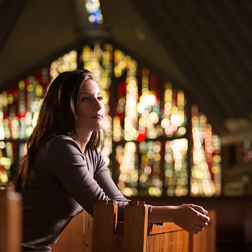 Student Playing Organ